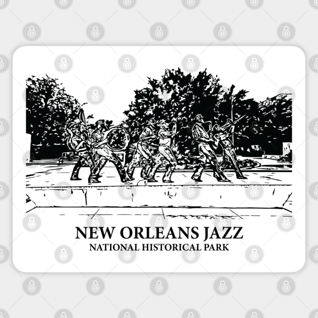 New Orleans Jazz National Historical Park Sticker by Lakeric